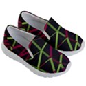 3D Lovely GEO Lines X Kids Lightweight Slip Ons View3