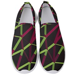 3d Lovely Geo Lines X Men s Slip On Sneakers by Uniqued