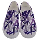 3D Lovely GEO Lines X Men s Canvas Slip Ons View1
