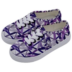 3d Lovely Geo Lines X Kids  Classic Low Top Sneakers by Uniqued