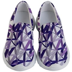 3d Lovely Geo Lines X Kids Lightweight Slip Ons by Uniqued
