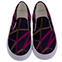 3D Lovely GEO Lines XI Kids  Canvas Slip Ons View1