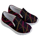 3D Lovely GEO Lines XI Kids Lightweight Slip Ons View3