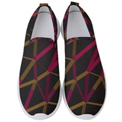 3d Lovely Geo Lines Xi Men s Slip On Sneakers by Uniqued