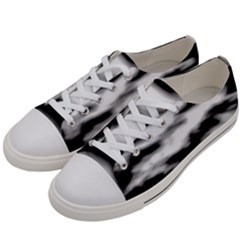 Black Waves Abstract Series No 2 Men s Low Top Canvas Sneakers by DimitriosArt