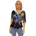 Crazy Multicolored Each Other Running Splashes Hand 1 Lightweight Drawstring Hooded Top View1