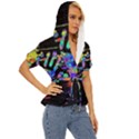 Crazy Multicolored Each Other Running Splashes Hand 1 Lightweight Drawstring Hooded Top View3