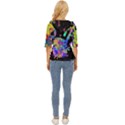 Crazy Multicolored Each Other Running Splashes Hand 1 Lightweight Drawstring Hooded Top View4