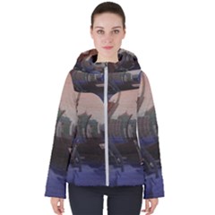  /mate Women s Hooded Puffer Jacket by checkmate