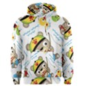 Vector-seamless-pattern-cute-fishing-animals-cartoon Men s Core Hoodie View1
