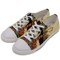 Calvin And Hobbes Women s Low Top Canvas Sneakers by artworkshop
