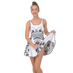 Im Fourth Dimension Black White 9 Inside Out Casual Dress by imanmulyana