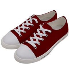 Christmas Red Graphic Men s Low Top Canvas Sneakers by artworkshop