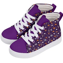 Pattern Seamless Floral Leaf Kids  Hi-top Skate Sneakers by flowerland