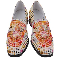 Internet Data Storage Online Women s Chunky Heel Loafers by Wegoenart