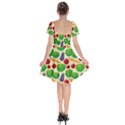 Food Illustration Pattern Texture Short Sleeve Bardot Dress View2