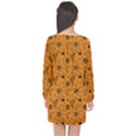 Halloween  Long Sleeve Chiffon Shift Dress  View2