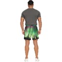 Aurora Borealis Northern Lights Forest Trees Woods Men s Runner Shorts View4