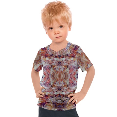 Pastels Kaleidoscope Kids  Sports Tee by kaleidomarblingart