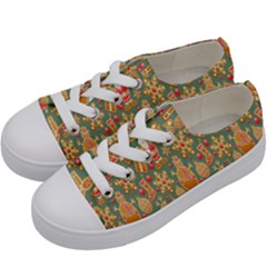 Pattern Seamless Kids  Low Top Canvas Sneakers by artworkshop