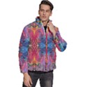 Firey Repeats I Men s Puffer Bubble Jacket Coat View3