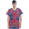 Firey Repeats I Men s V-Neck Scrub Top View1