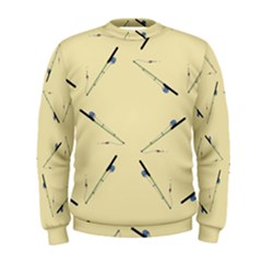 Fishing Rods Pattern Brown Men s Sweatshirt by TetiBright