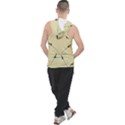Fishing Rods Pattern Brown Men s Sleeveless Hoodie View2