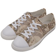 Mapa Mundi - 1774 Women s Low Top Canvas Sneakers by ConteMonfrey