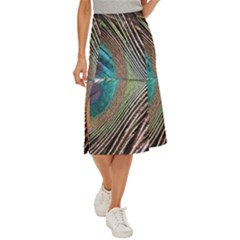 Peacock Midi Panel Skirt by StarvingArtisan