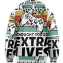 Video Gamer T- Shirt Exercise I Thought You Said Extra Lives - Gamer T- Shirt Kids  Zipper Hoodie Without Drawstring View2