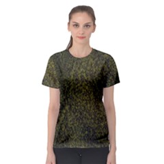 Green Grunge Background Women s Sport Mesh Tee