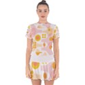 Abstract T- Shirt Science Lab T- Shirt Drop Hem Mini Chiffon Dress View1