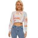 Pattern T- Shirt Hand Drawn Exotic Big Cat Cheetahs, Stretching, Running, Sitting And Walking On Abs Lightweight Long Sleeve Sweatshirt View1