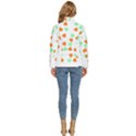 St Patricks Day T- Shirt Green White Orange Shamrock Pattern T- Shirt Women s Puffer Bubble Jacket Coat View4