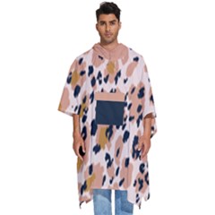 Terrazzo Flooring Art 2 Men s Hooded Rain Ponchos by flowerland