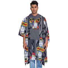 5 9 P1-01 Men s Hooded Rain Ponchos by flowerland