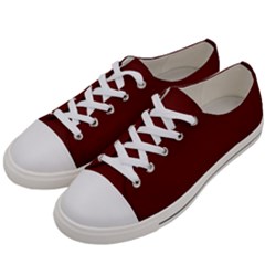 Jam Red	 - 	low Top Canvas Sneakers by ColorfulShoes