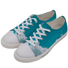 Clouds Hd Wallpaper Men s Low Top Canvas Sneakers by artworkshop