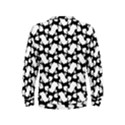 Playful Pups Black and White Pattern Kids  Sweatshirt View2