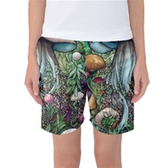 Craft Mushroom Women s Basketball Shorts by GardenOfOphir