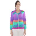 Liquid Art Pattern - Fluid Background Women s Windbreaker View1