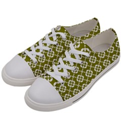 Pattern 297 Men s Low Top Canvas Sneakers by GardenOfOphir
