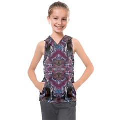 Blend Iv Kids  Sleeveless Hoodie by kaleidomarblingart