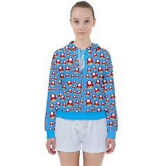 Mushroom Women s Tie Up Sweat by 100rainbowdresses