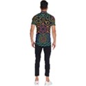 Circuit Hexagonal Geometric Pattern Background Pattern Men s Short Sleeve Cycling Jersey View4