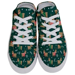 Cute Christmas Pattern Doodle Half Slippers by Semog4