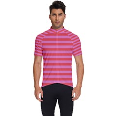 Stripes-striped-design-pattern Men s Short Sleeve Cycling Jersey by Semog4