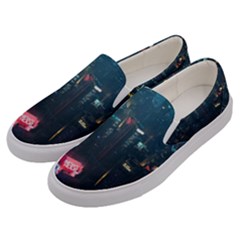 Cityscape Digital Art Men s Canvas Slip Ons by Salman4z