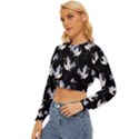 Crane Pattern Lightweight Long Sleeve Sweatshirt View2
